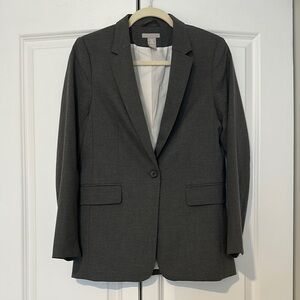 H&M Gray Single Breasted Blazer